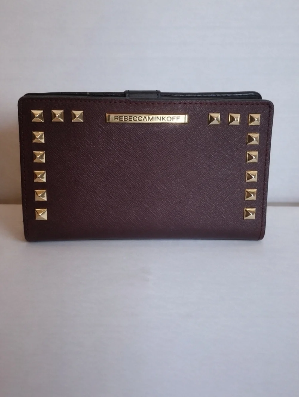 Rebecca Minkoff Gold Studded Wine Billfold